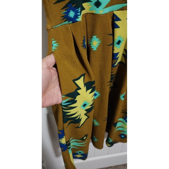 Lularoe Amelia dress large aztec southwestern boho large - Picture 3 of 5